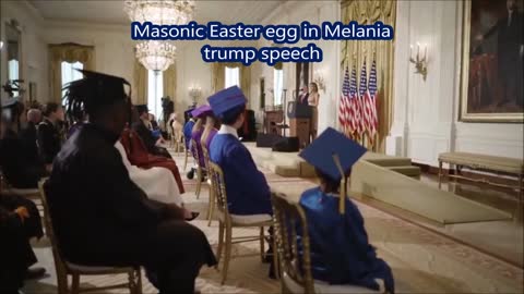 Masonic Easter egg in Melania trump speech