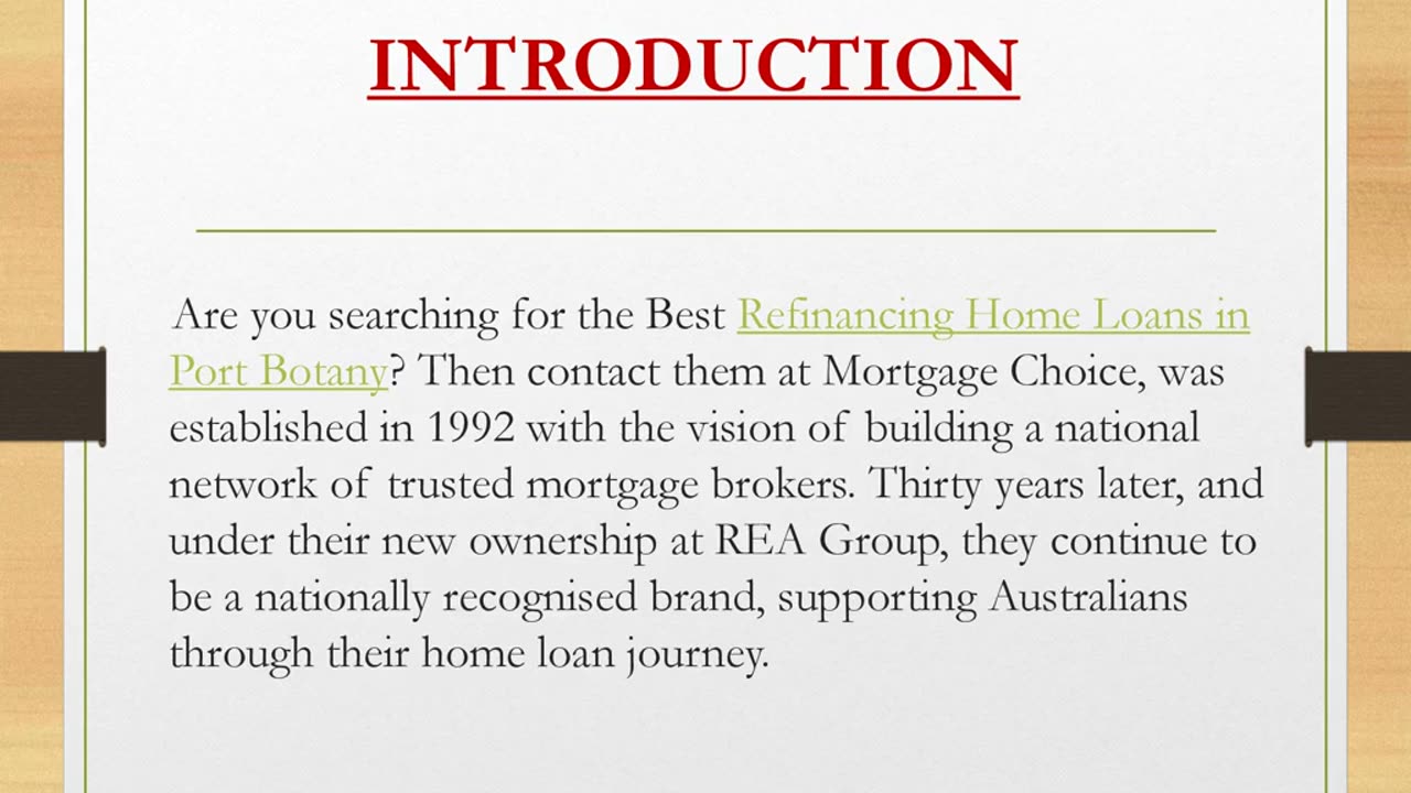 Best Refinancing Home Loans in Port Botany