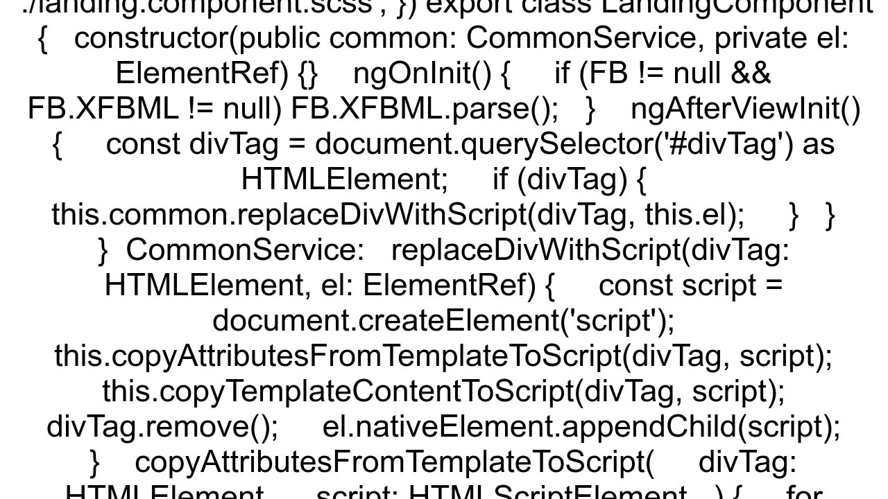 Angular problem with loading facebook page in component