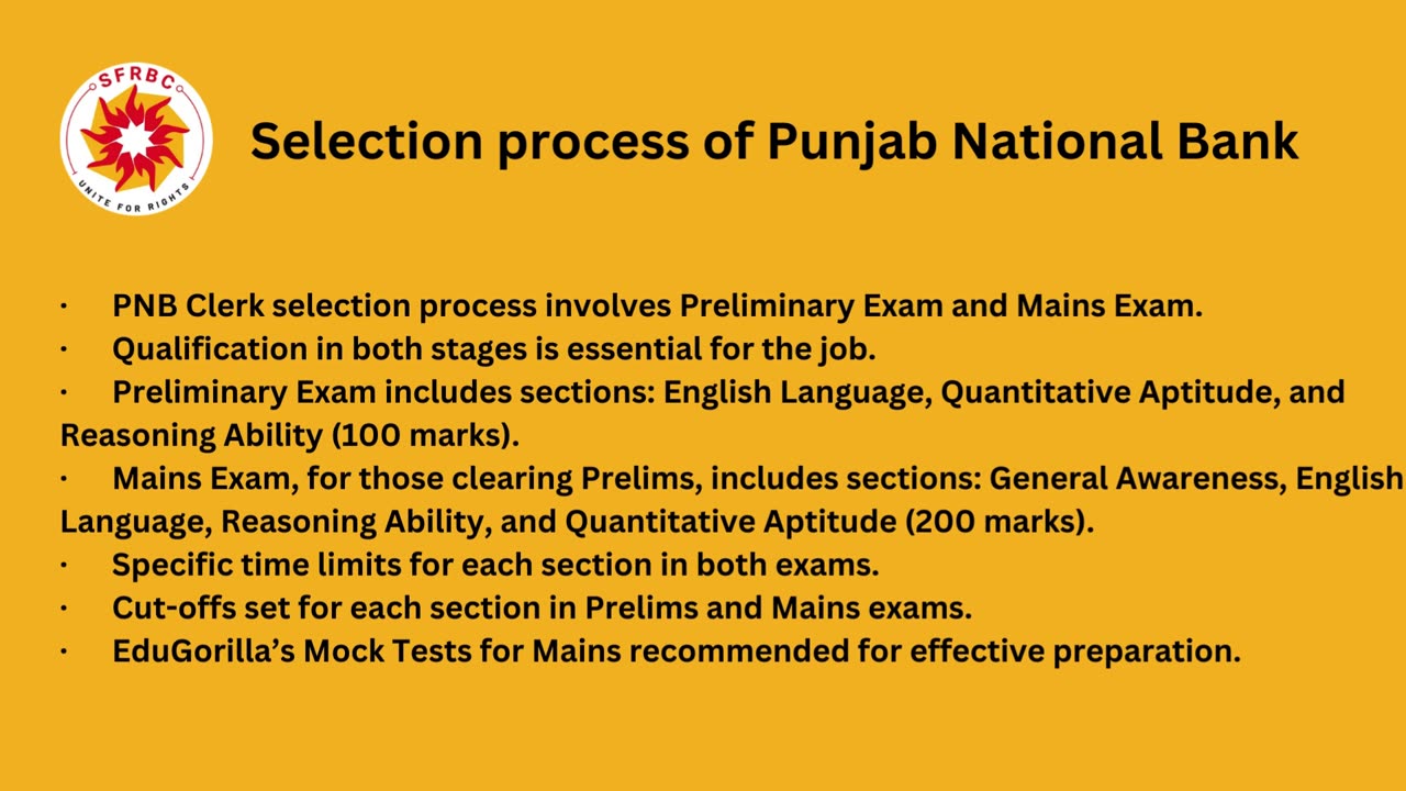 Punjab National Bank peon selection process and eligibility.