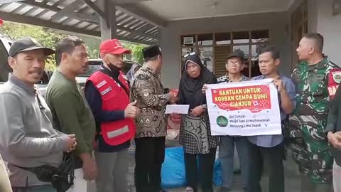 Bantuan utk korban gempa bumi di cianjur