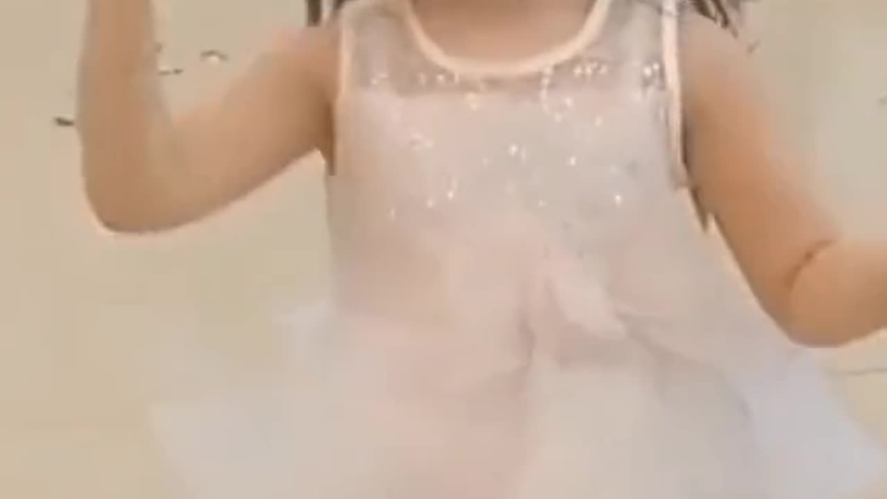 Beautiful dance of little girl