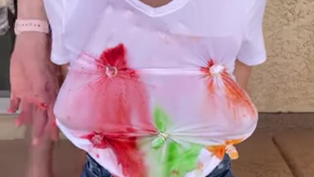 Tie dye shirt surprise…