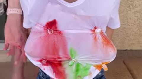 Tie dye shirt surprise…