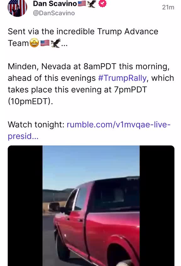 Donald J. Trump TS post Oct 08, 2022, 14:19 "WOW" This morning in Nevada