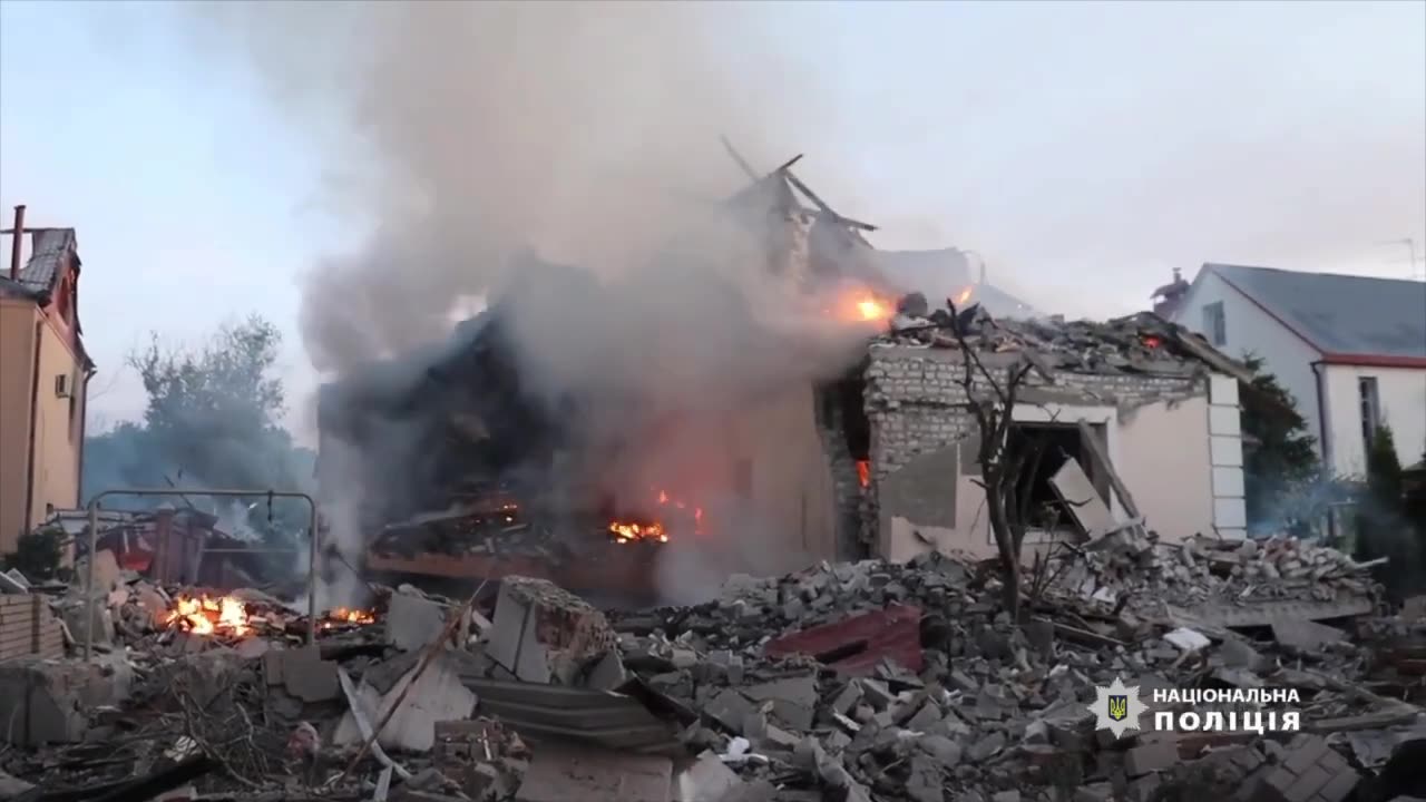 At night, the Russians shelled Kharkiv, injuring a child and a woman
