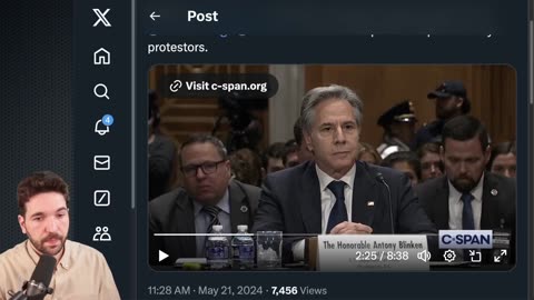 Protesters Interrupt Blinken’s Senate Testimony Over His Disregard For Palestinian Life