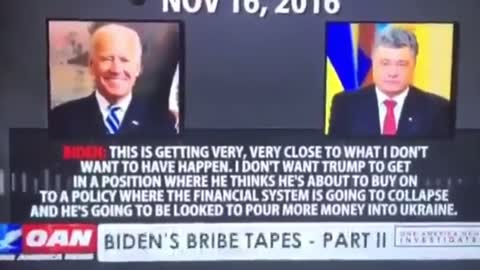 Leaked after 2016 Trump election-Biden calls Poroshenko of Ukraine, and threatens him of his safety