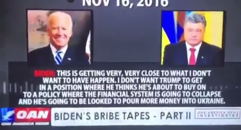 Leaked after 2016 Trump election-Biden calls Poroshenko of Ukraine, and threatens him of his safety