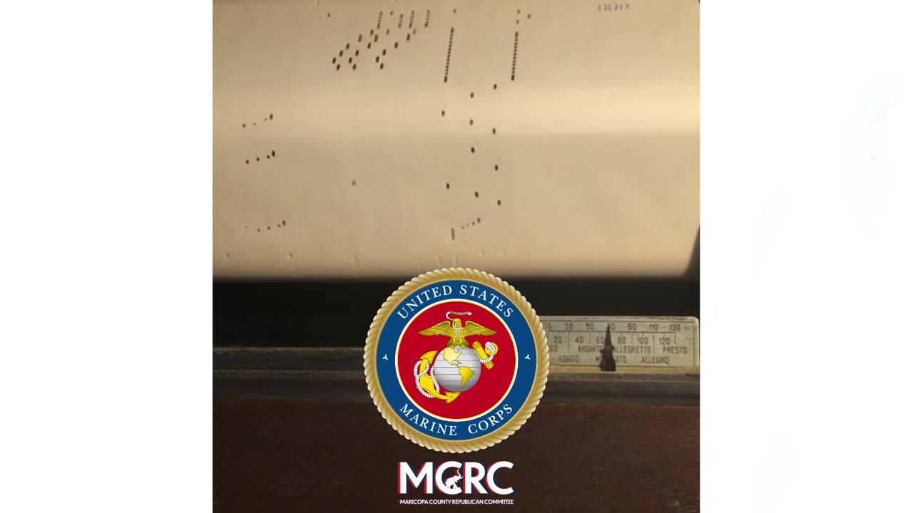 HAPPY BIRTHDAY TO THE UNITED STATES MARINE CORPS PIANO ROLL