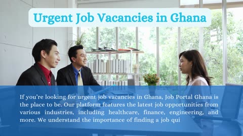 Job Vacancy -Job Vacancies in Ghana