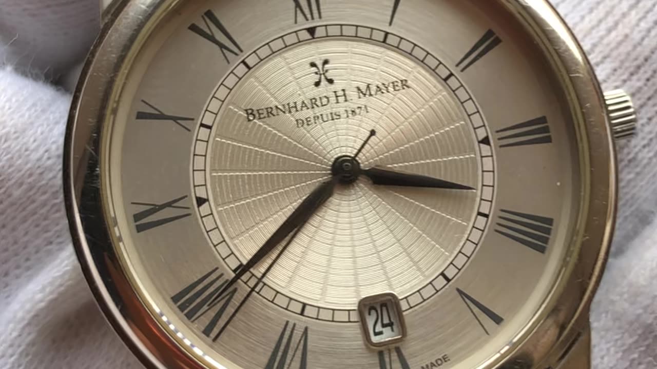 Bernhard-h-mayer Slim Silver Dial Watch