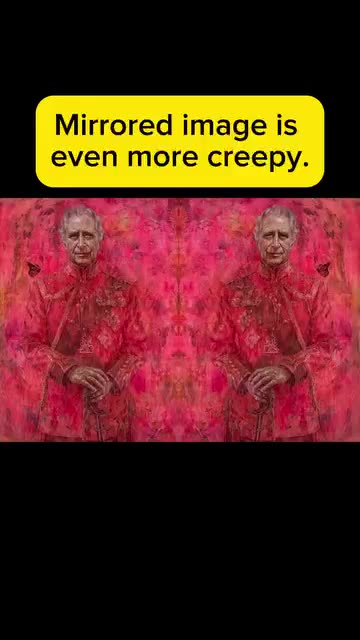 Creepy King Charles Portrait