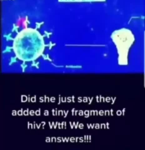 🛑HIV WITH YOUR “VACCINE” ANYONE?🛑