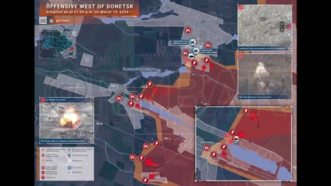 🇺🇸⚔️ Maps by ISW Troll Entity at 15:00 ET on 13 March 2024 👻