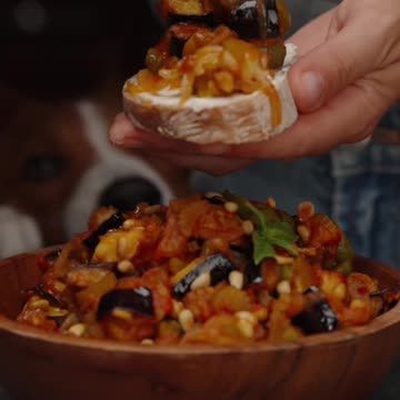 "Savory Symphony: Exploring the Flavors of Eggplant Caponata"