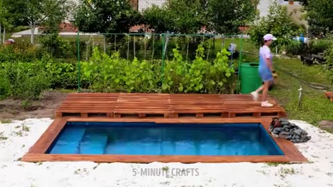 DIY GIANT BACKYARD POOL