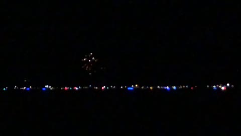 Fireworks on the lake