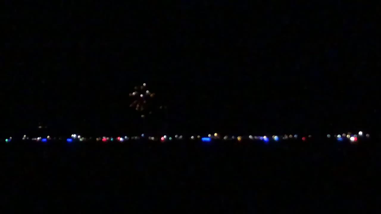 Fireworks on the lake