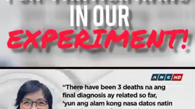 D.O.H USEC Myrna Cabotaje Admits on an interview: 3 DEAD Directly from the VAC66INE