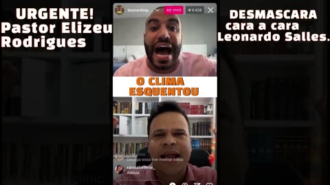 Mas quando Pastor Elizeu abriu a Bíblia, Leonardo desligou a Live na hora