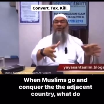 Muslim colonization explained from the horse's mouth