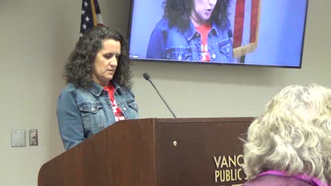 Sally Snyder (Raw Video Provided by Bob Housley) 10-12-2021 VPS Board Meeting
