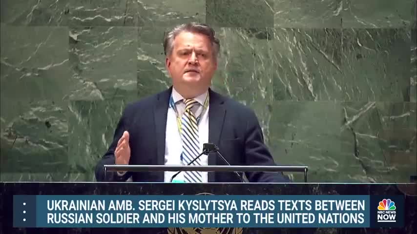 Ukrainian Ambassador Reads Texts From Russian Soldier Before He Was Killed