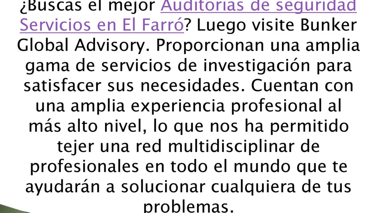 Consigue las mejores Auditorías de seguridad Servicios en El Farró