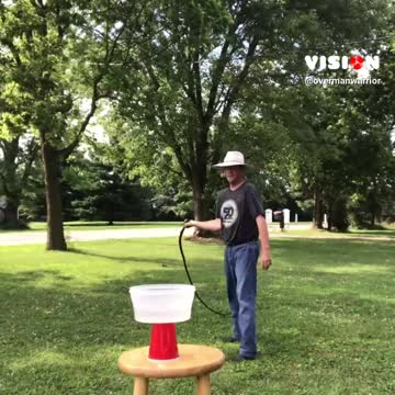 A Whip Trick with Water