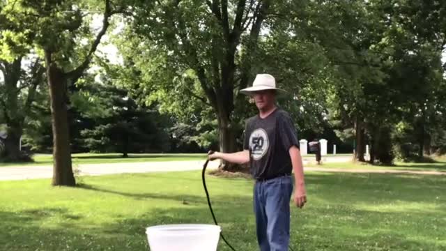 A Whip Trick with Water