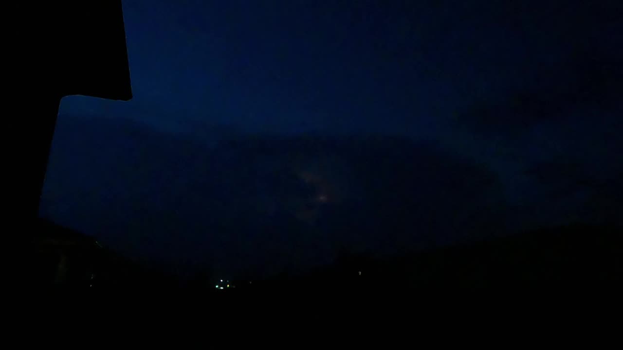 Evening lightning show