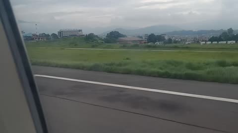 Plane landing 🛬 Kathmandu .