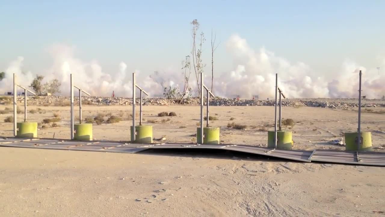 Biggest Daytime Fireworks Show Ever -- Mathaf Opening of Cai Guo-Qiang_ Saraab