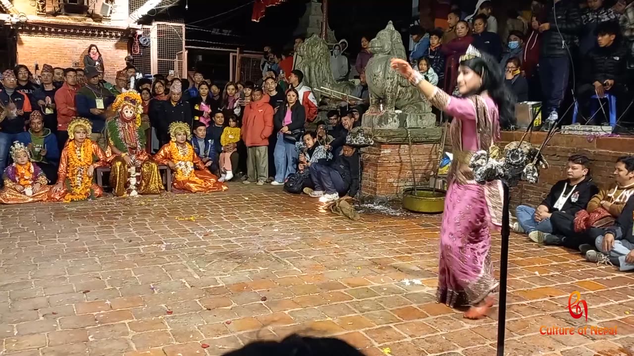 Apsara Dance, Narasimha Avatar, Kartik Nach, Patan, Lalitpur, 2080, Day 8, Part VII