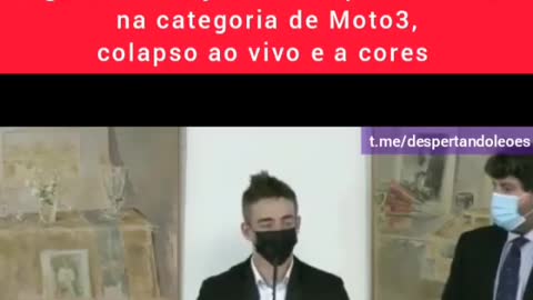 Vacinas - Mais um jovem que colapsa - Pedro ACosta 17 anos campeão mundial categoria Moto3