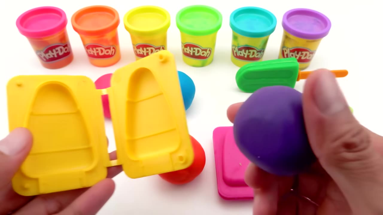 Best Learn Color with Play Doh Ice Cream | Preschool Toddler Learning Video