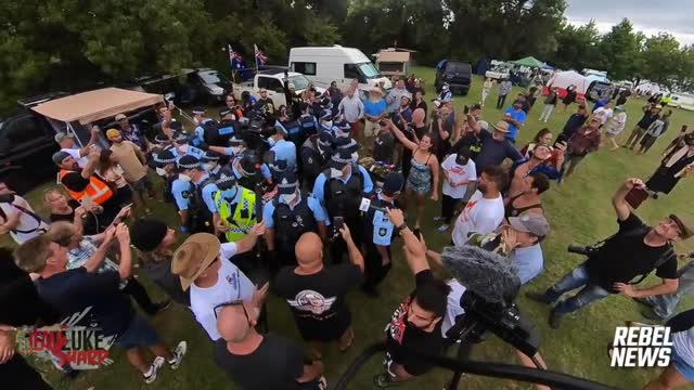 Australians protestors took over the capital in Canberra, elderly folks arrested & peppersprayed