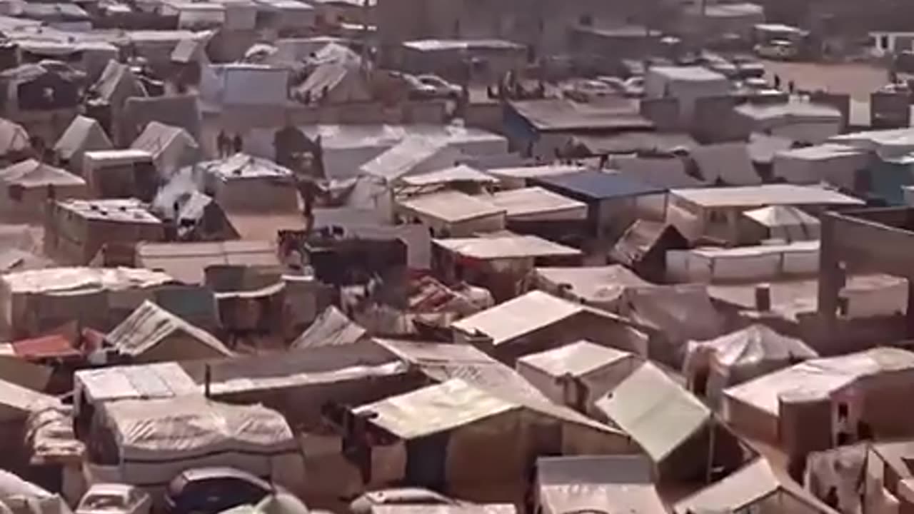 Images capture scenes from displacement camps west of Rafah city
