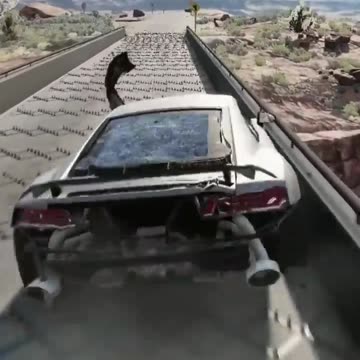 Car vs Police Spike 😳