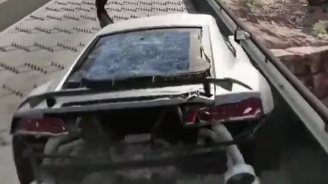 Car vs Police Spike 😳