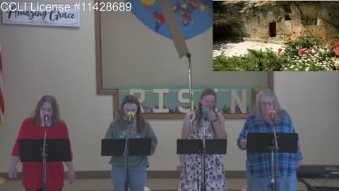 Moose Creek Baptist Church sings “Ancient Words“ During Service 4-24-2022