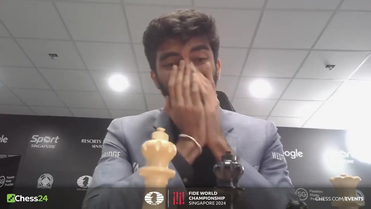 Gukesh Dommaraju creating history by becoming the youngest ever champion in chess