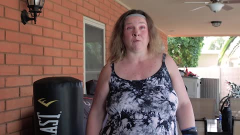 Blind Becca's Morning Punching Bag Routine