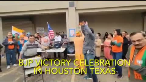 Bjp Victory celebrations in Houston Texas