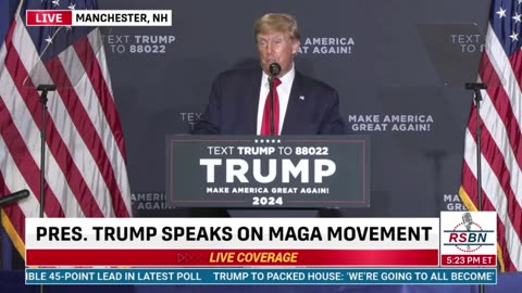 President DONALD J. TRUMP Speaks in New Hampshire