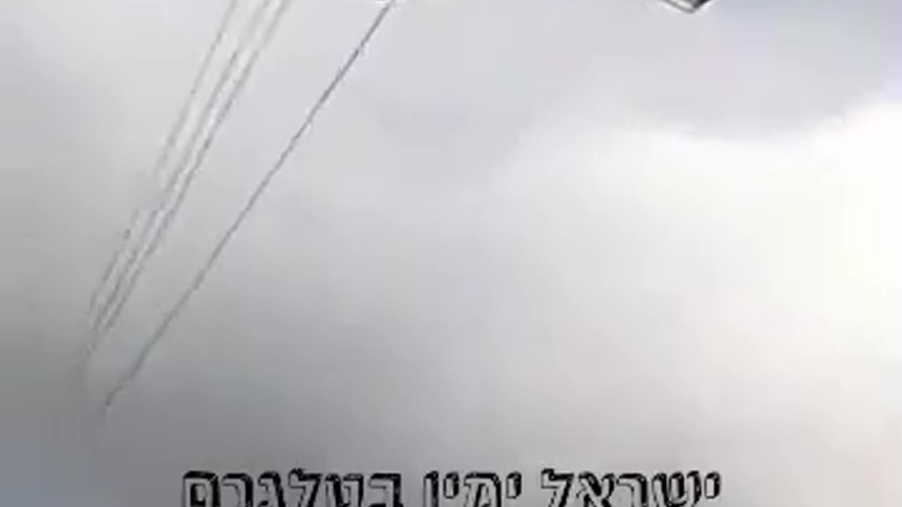 One of the Iranian drones got stuck in electric pole wires in Iraq.