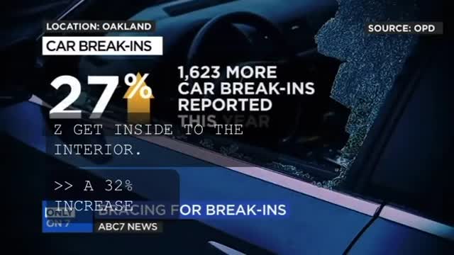 Californians leave car trunk open to not pay for broken car window