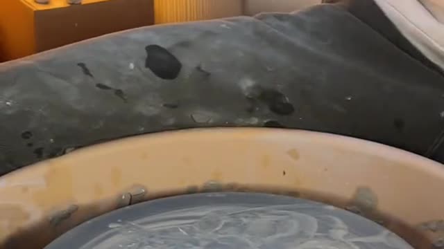 At least we can recycle the clay #pottery #asmr #satisfying