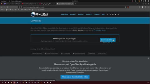 5 how to download the openshot appimage?